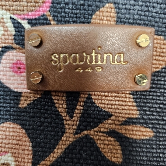 SPARTINA 449 Floral Linen and Leather shoulder bag - Picture 10 of 16